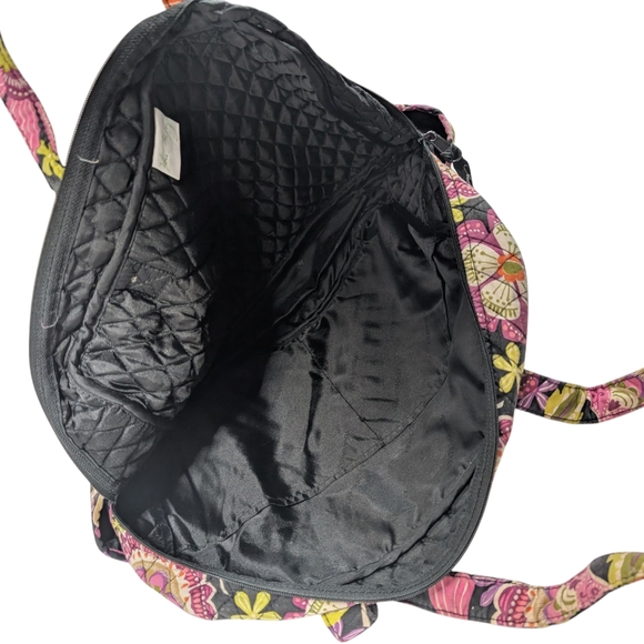 Vera Bradley Pink and Black Quilted Shoulder Bag - Picture 4 of 7